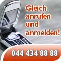 Gleich anrufen und anmelden 044 434 88 88