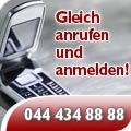 Gleich anrufen und anmelden 044 434 88 88