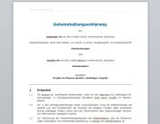 Geheimhaltungsvereinbarung